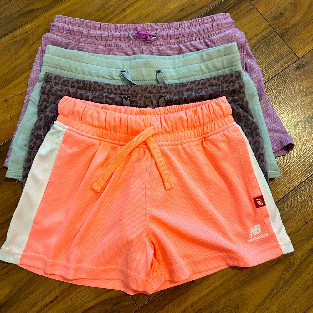 Girls athletic shorts. Size 8. New balance, Freely and all in motion. Super soft